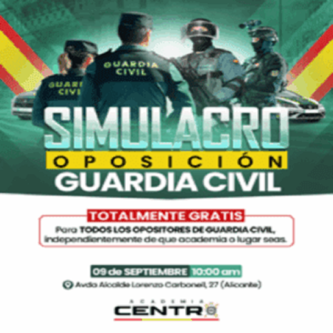 Academia Centro en Alicante, formación para oposiciones de Policía Nacional y Guardia Civil, acceso físico y temario para preparación