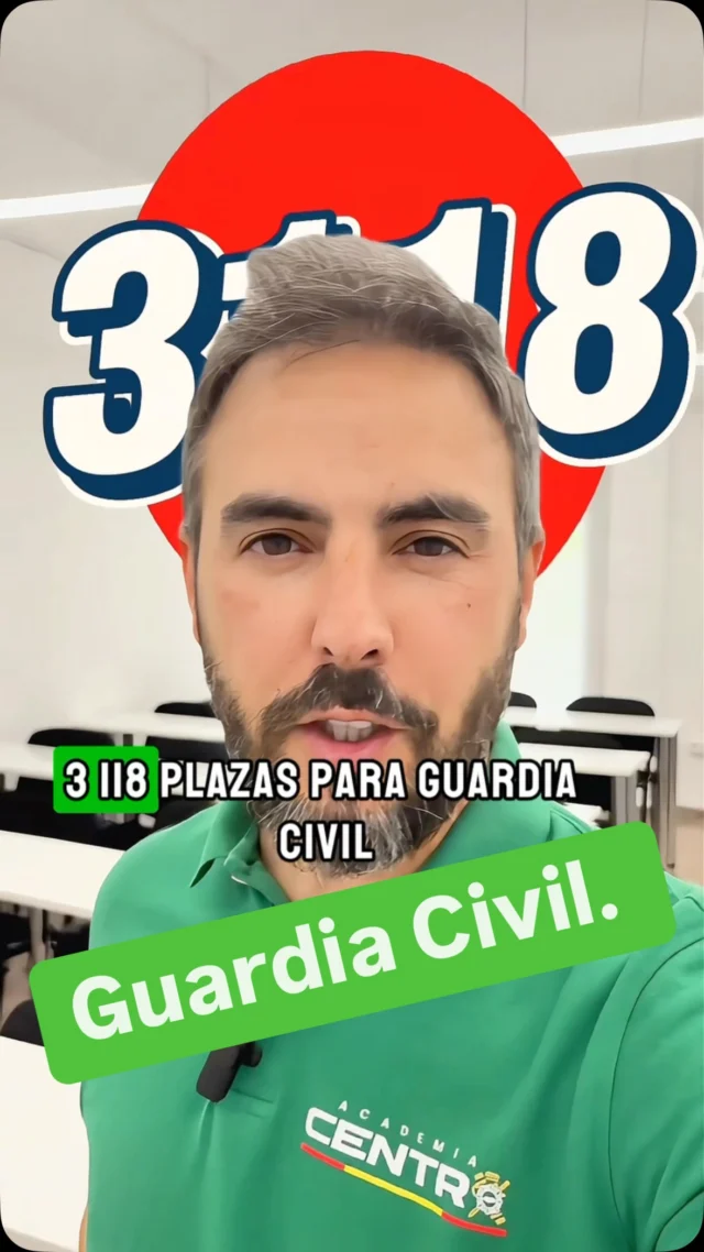 ¡Ya está publicada la oferta de empleo público 2025 con nuevas plazas para Guardia Civil!
Si buscas un trabajo estable, sueldo fijo y un futuro asegurado, esta puede ser tu gran oportunidad.
En Academia Centro te damos todas las herramientas:
temario actualizado, preparación online, test psicotécnicos, simulacros reales…
Y lo mejor: no necesitas experiencia previa.
¡Tu aprobado está más cerca de lo que piensas!